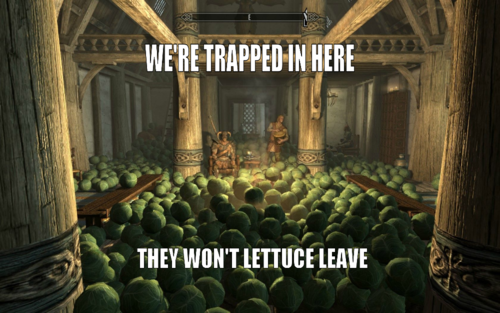 People Surrounded By Lettuce