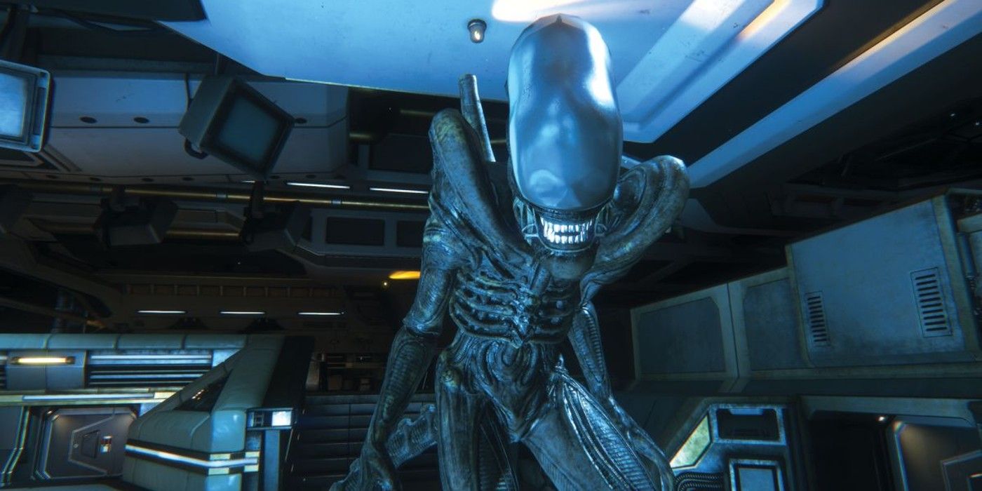 Alien Isolation Switch first person view of alien monster on ship