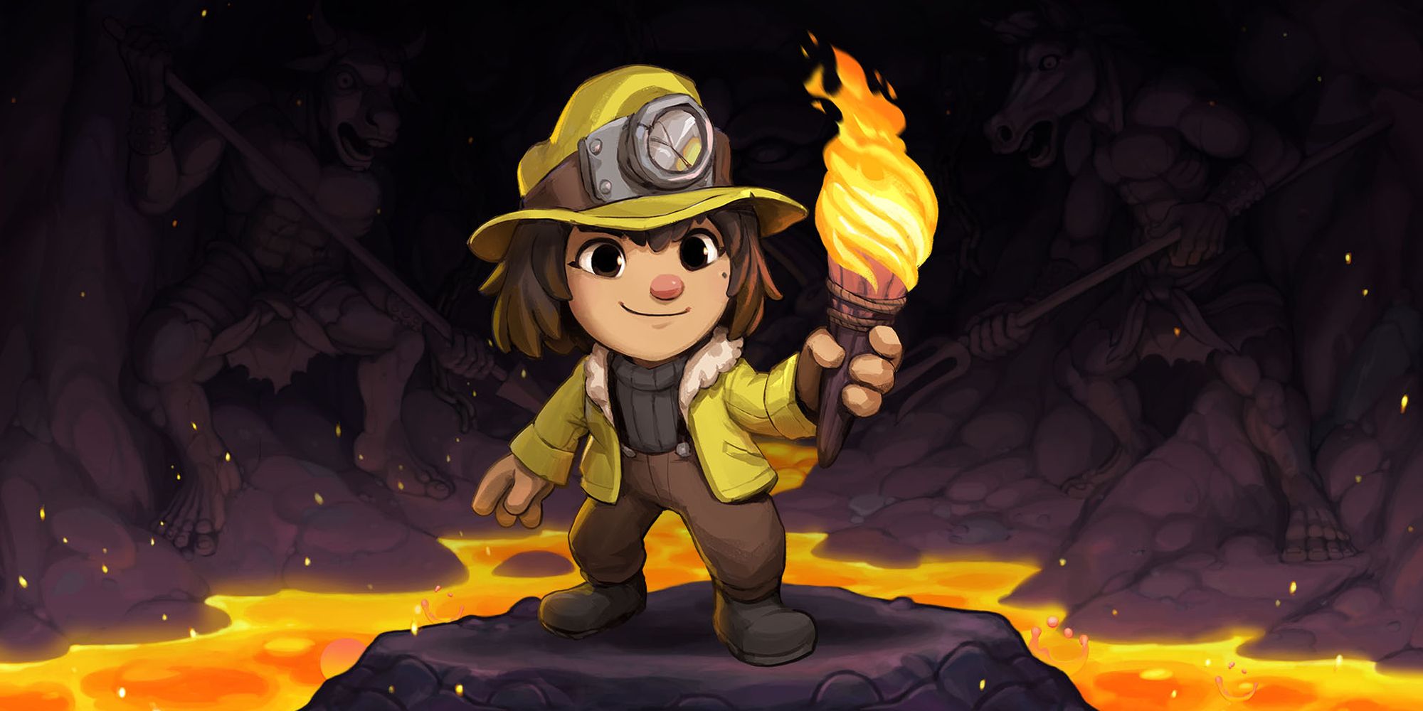 Ana Spelunky Wields A Torch