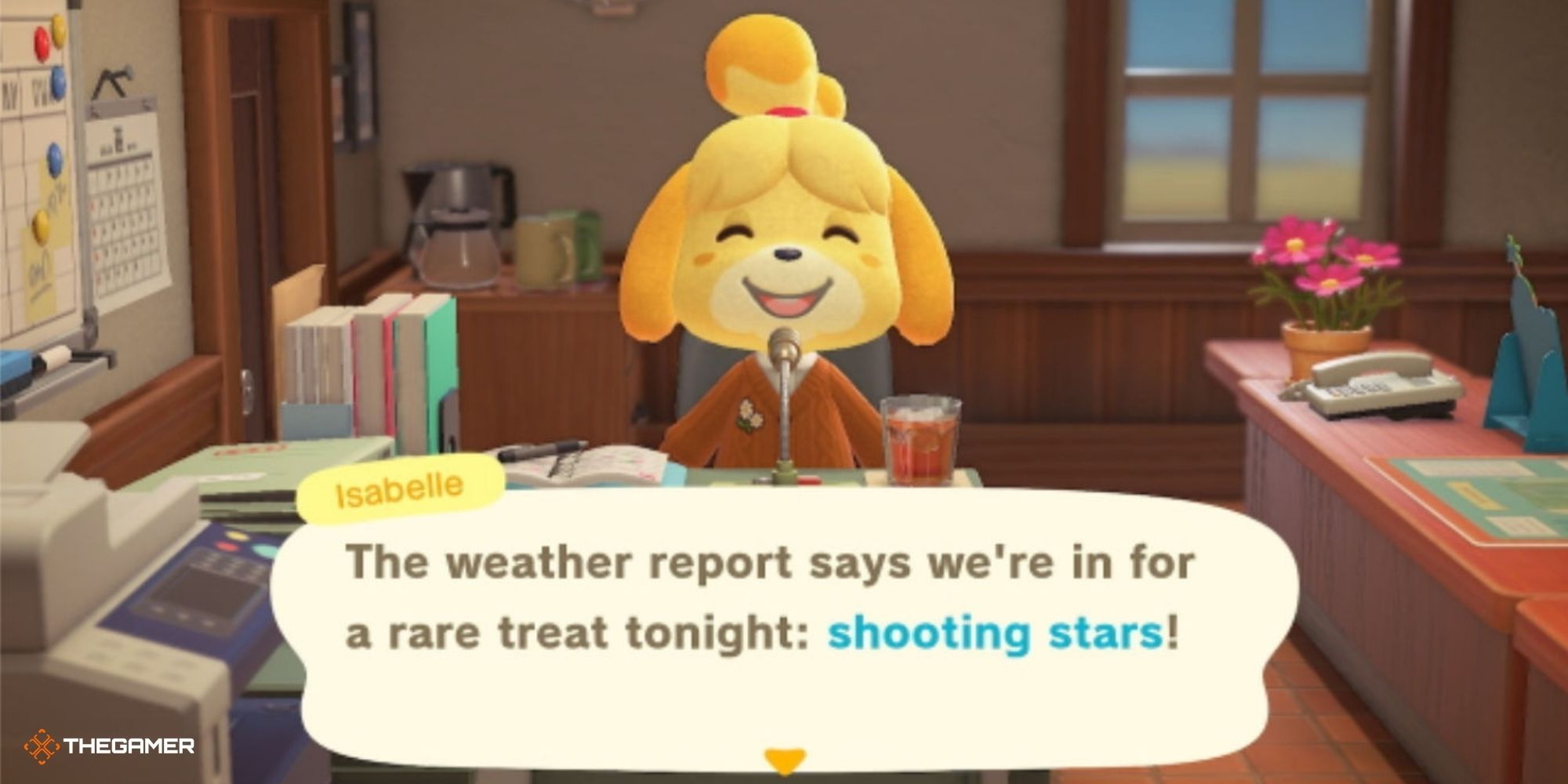 Animal Crossing New Horizons — Изабель объявляет о метеоритном дожде