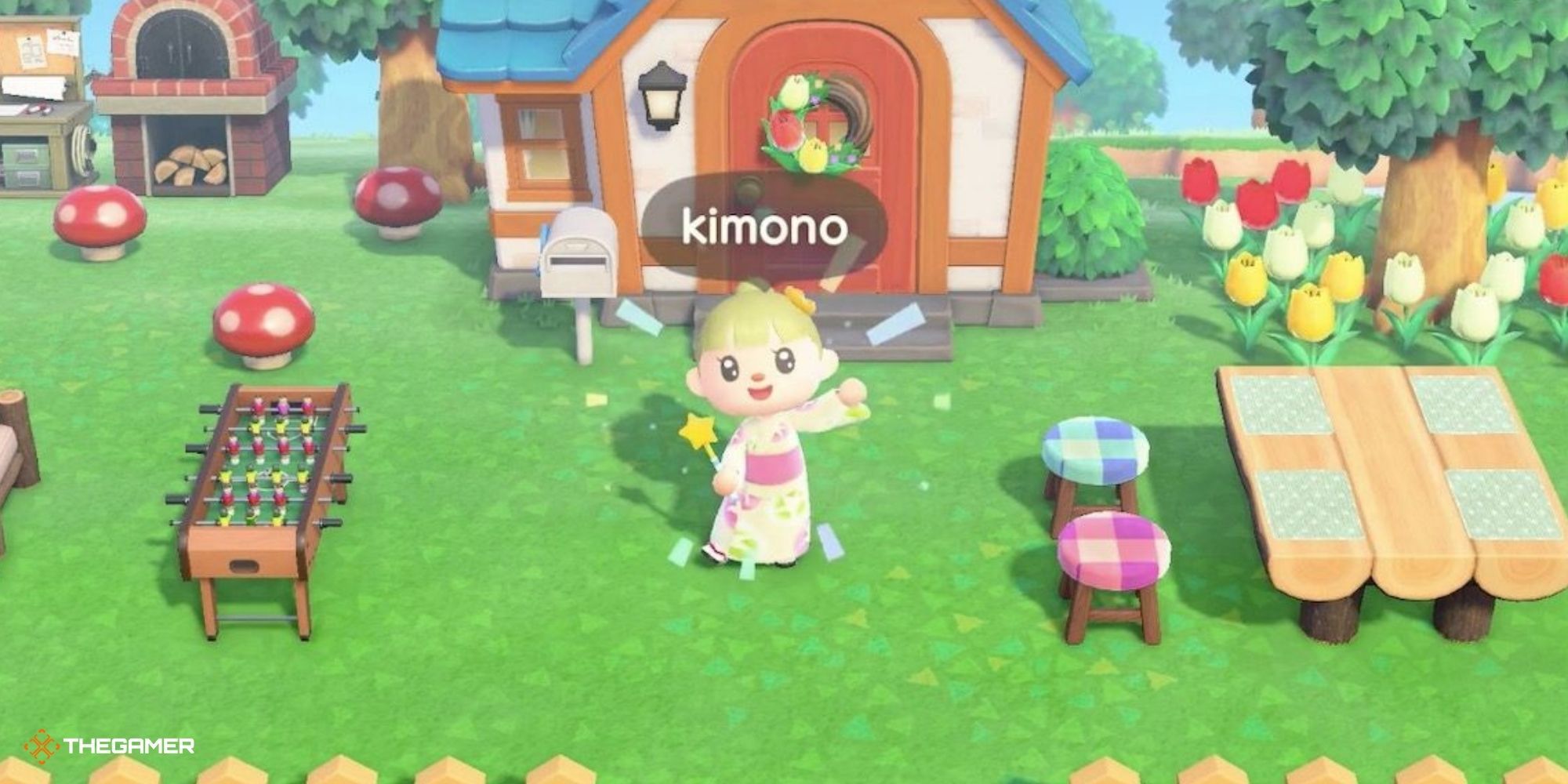 Animal Crossing New Horizons - player with wand