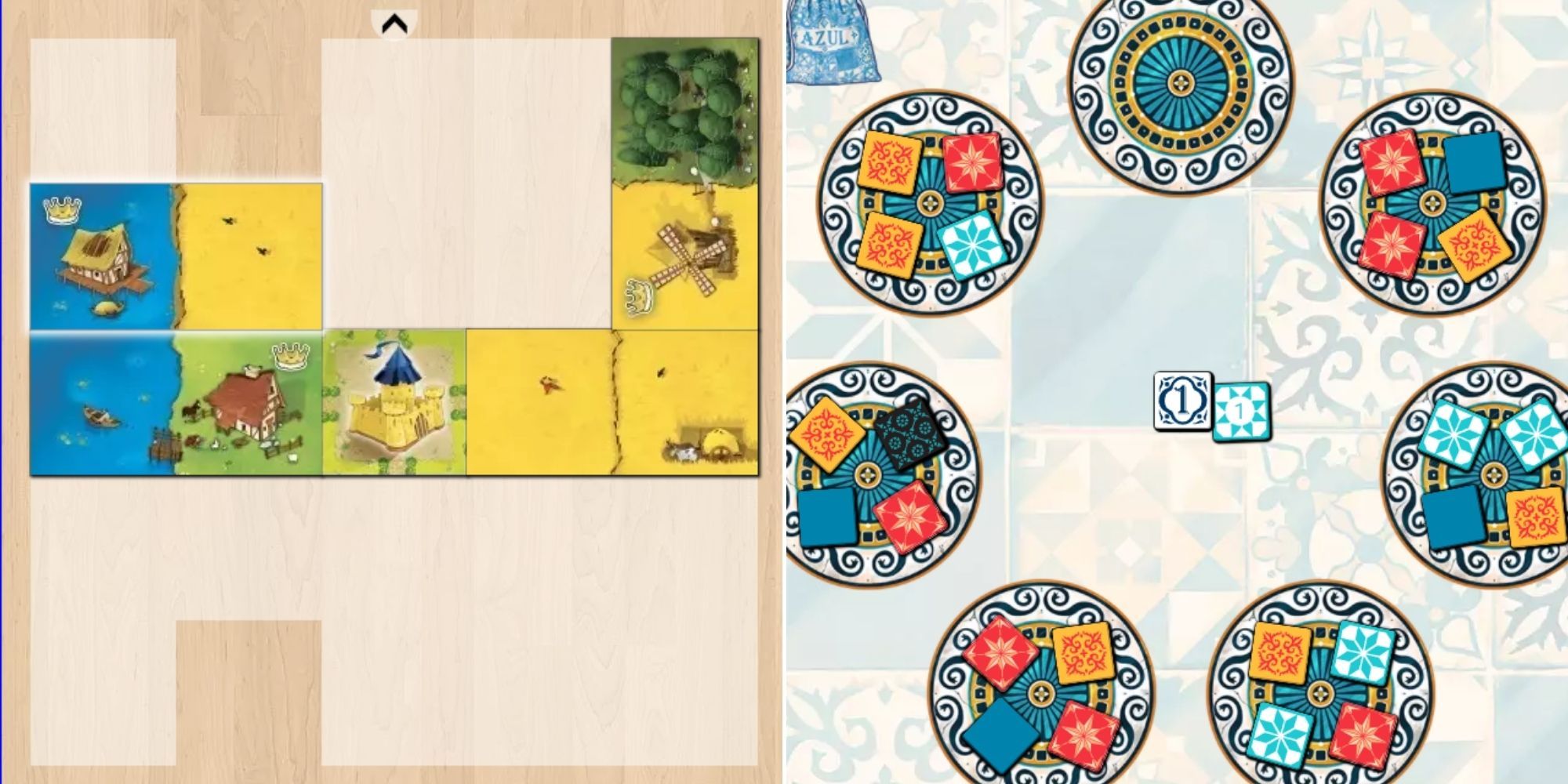 Board Game Arena - Kingdomino Gameplay and Azul Gameplay