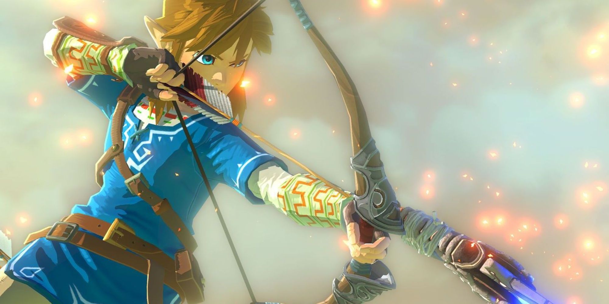Breath of The Wild Screenshot Of Link With Bow And Arrow