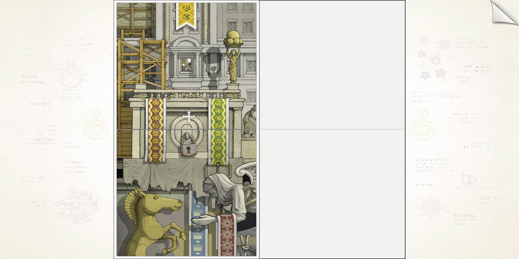 The second part of the rock puzzle in Chapter Three of Gorogoa.
