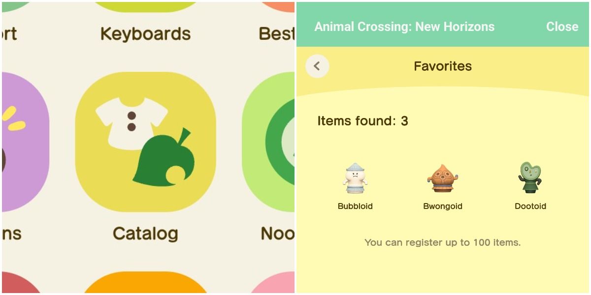 animal crossing new horizons nooklink catalog and gyroids