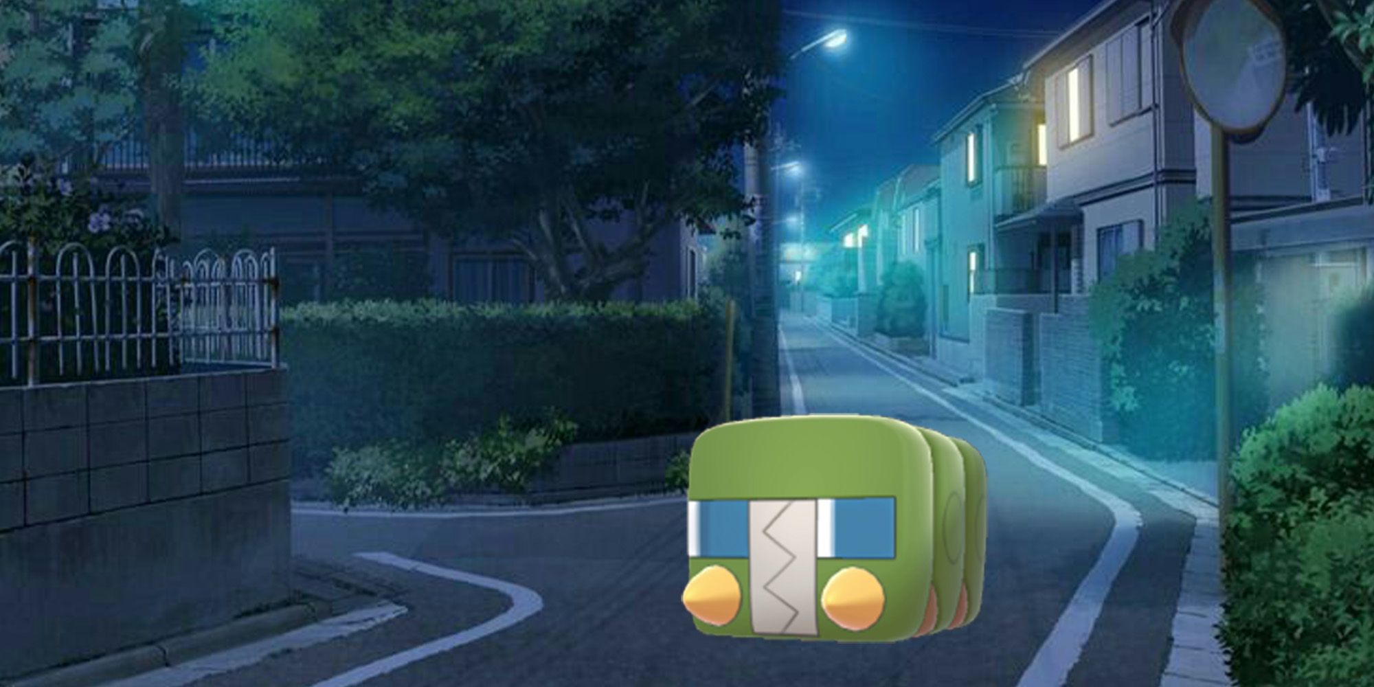 Charjabug crossing a City street from Pokemon Sun and Moon