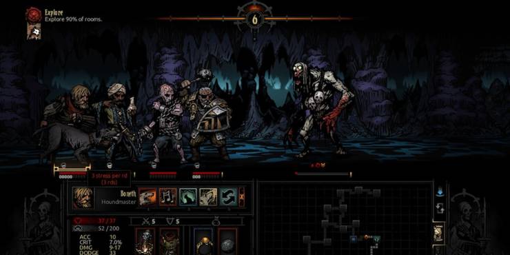 Darkest Dungeon 2 Ghoul in battle