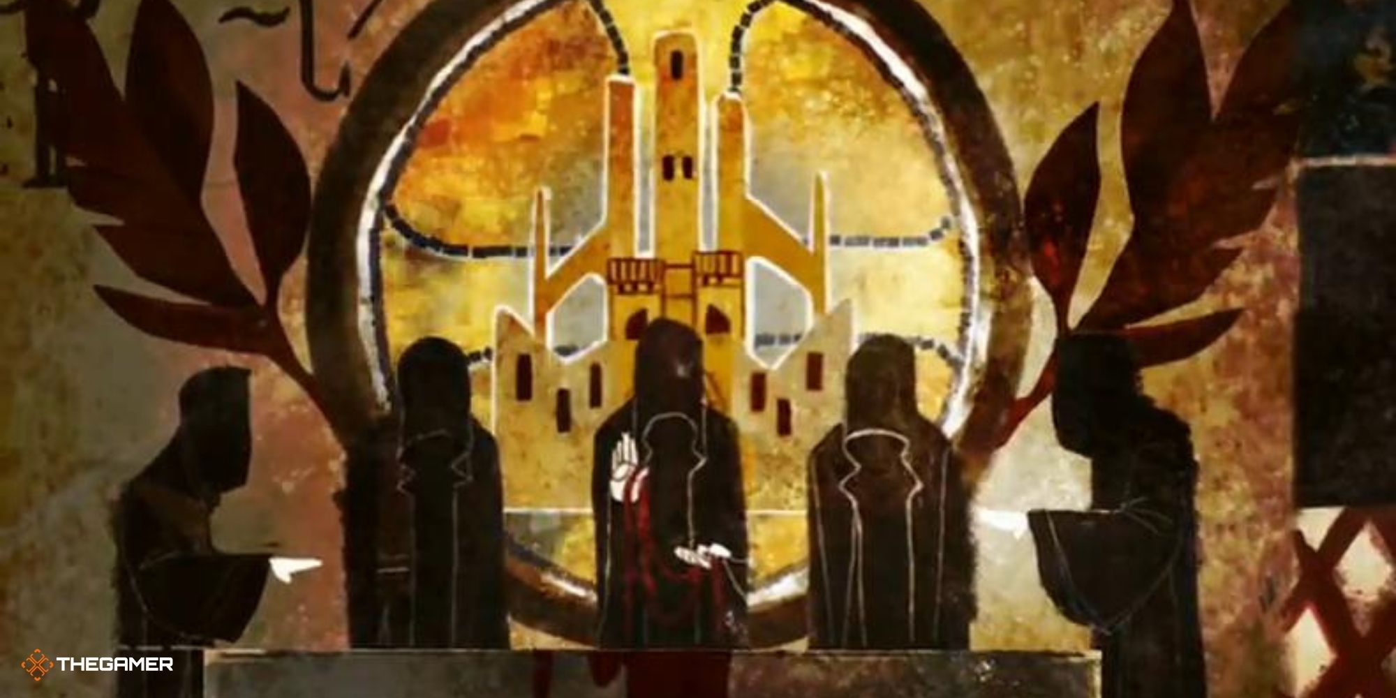 Dragon Age Origins - Art of the magisters entering the golden city