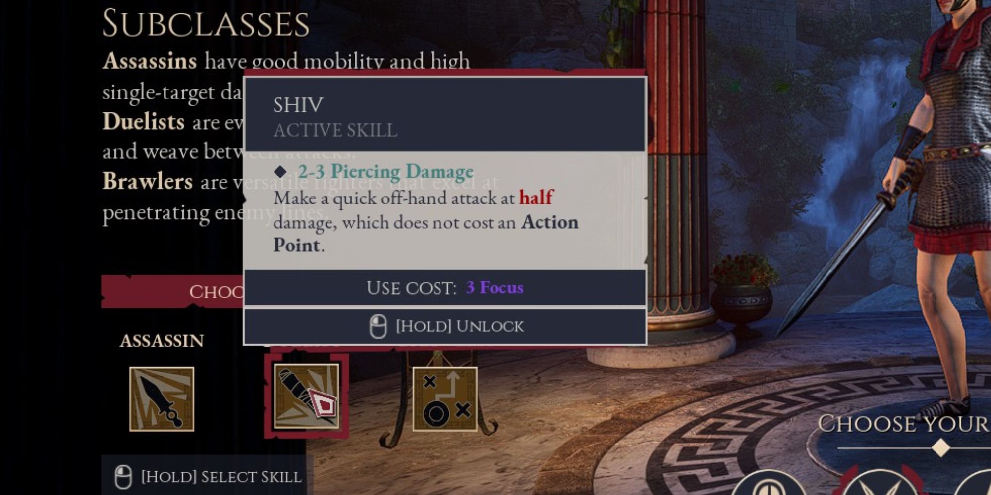 Expeditions Rome Duelist Subclass Shiv Description