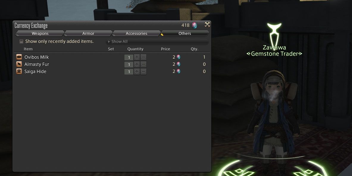 FF14 garlemald gemstone trader