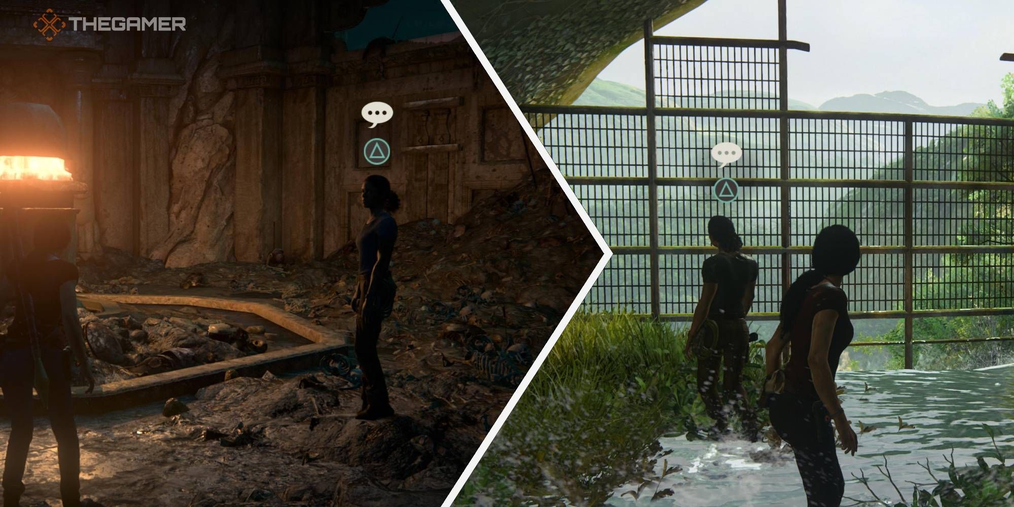 Uncharted: The Lost Legacy - Every Optional Conversation Split Image Of Gameplay