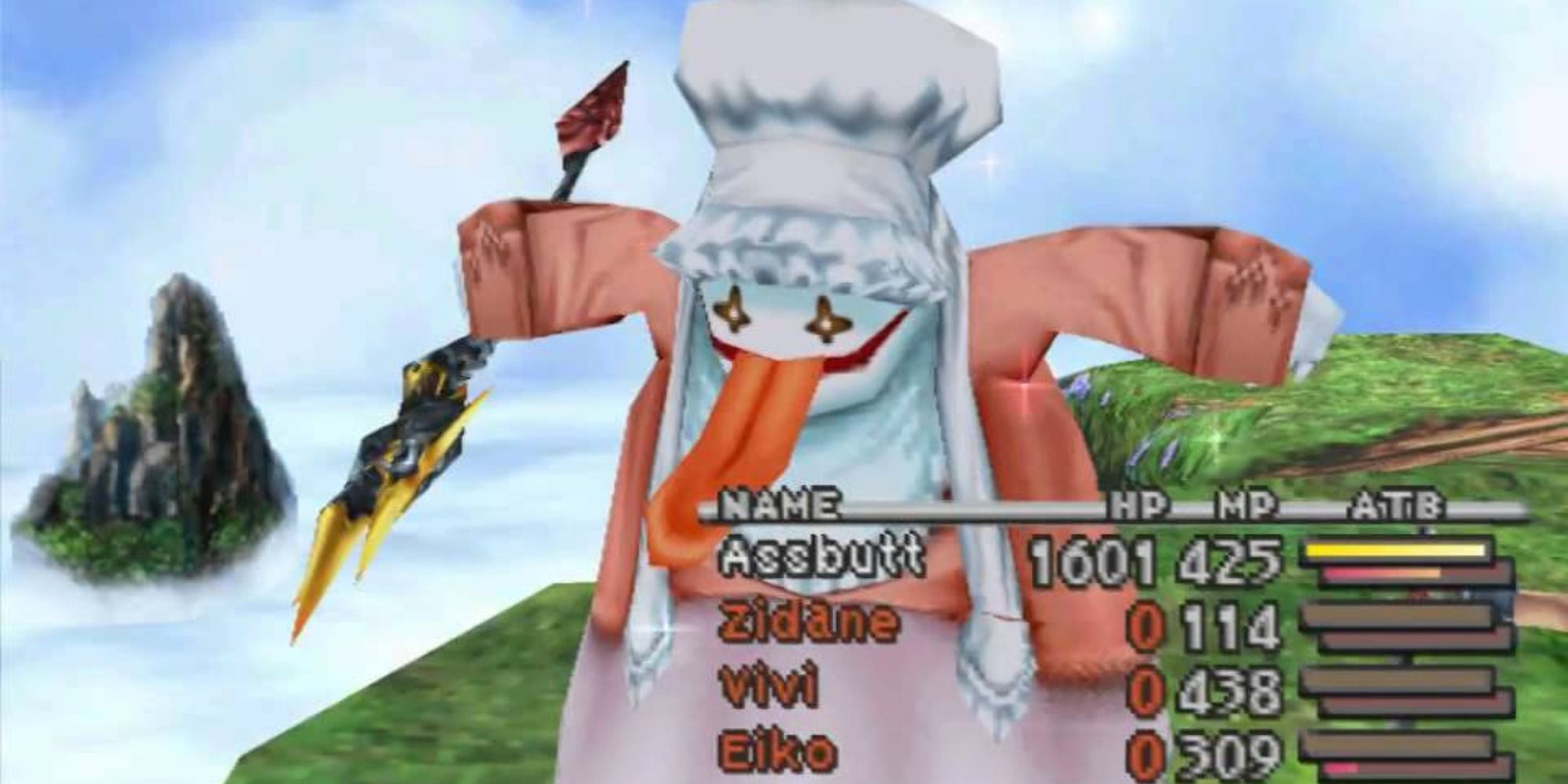 Quina casting a spell in Final Fantasy 9