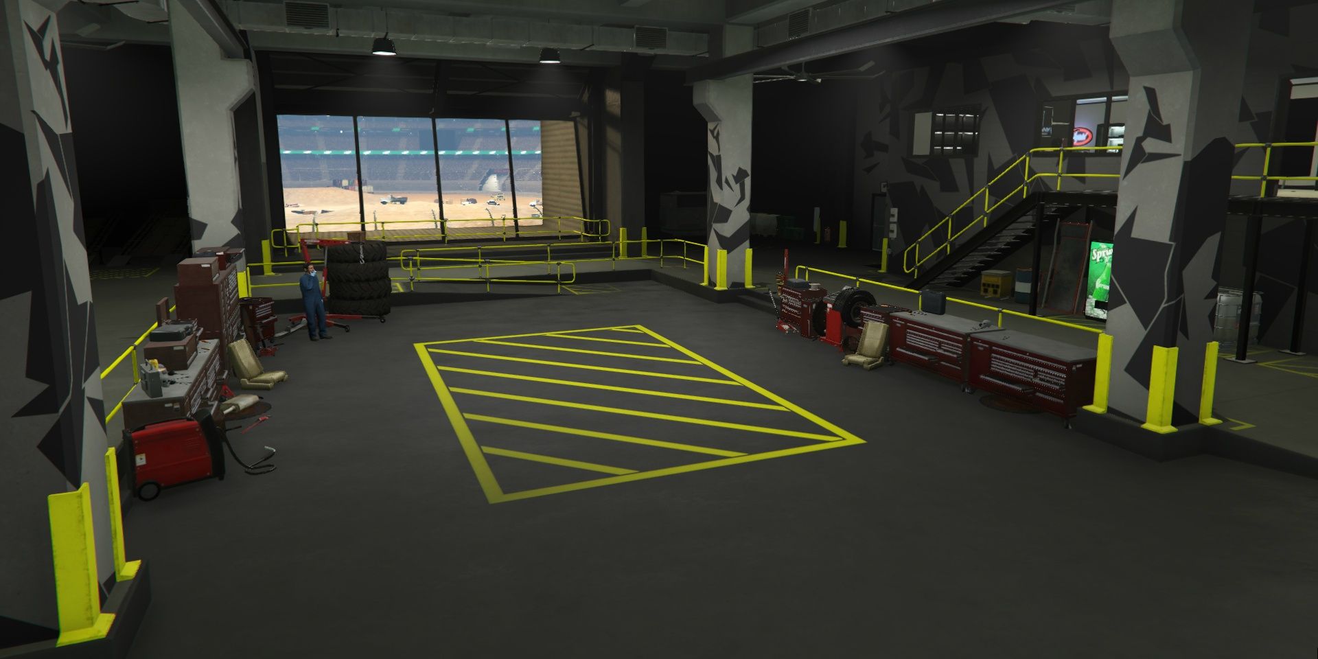 Arena Workshop interior in GTA Online