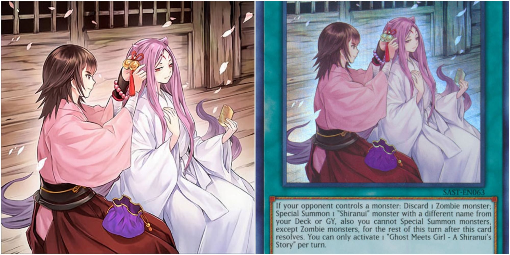 Ghost Meets Girl - A Shiranui's Story card art and text