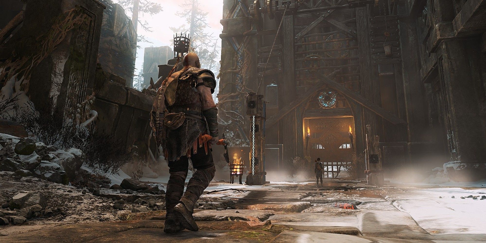God Of War PC Version Steam Screenshot Kratos And Atreus