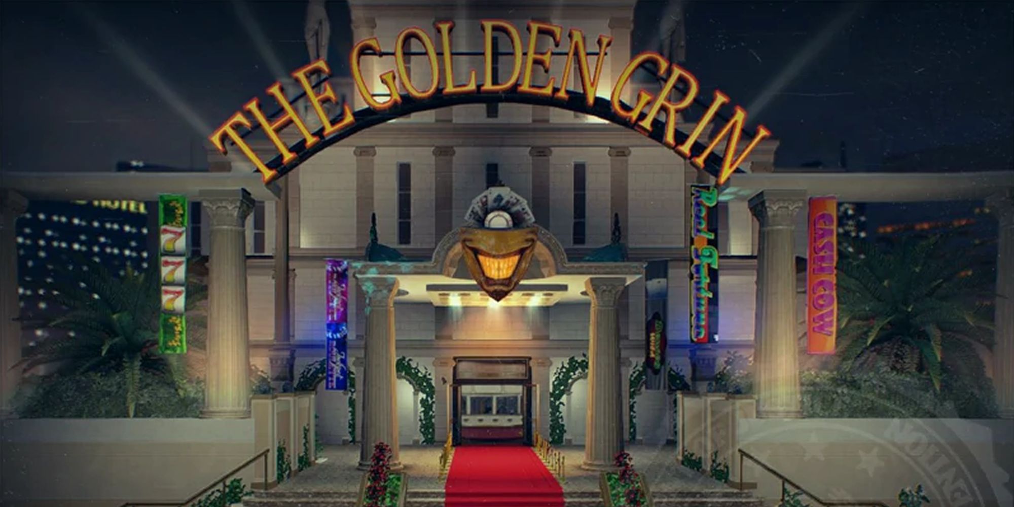 The Smiling Entrance To The Golden Grin Casino