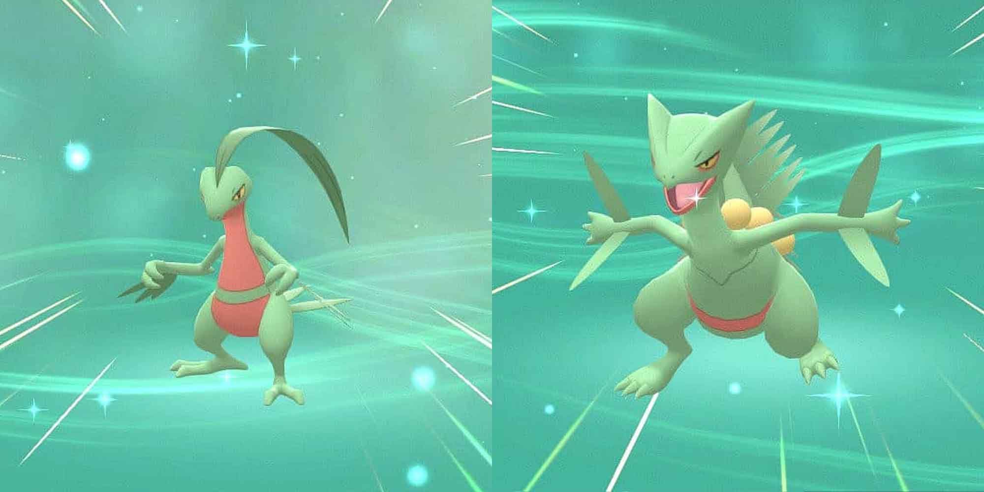 Grovyle and Sceptile from the Pokemon games