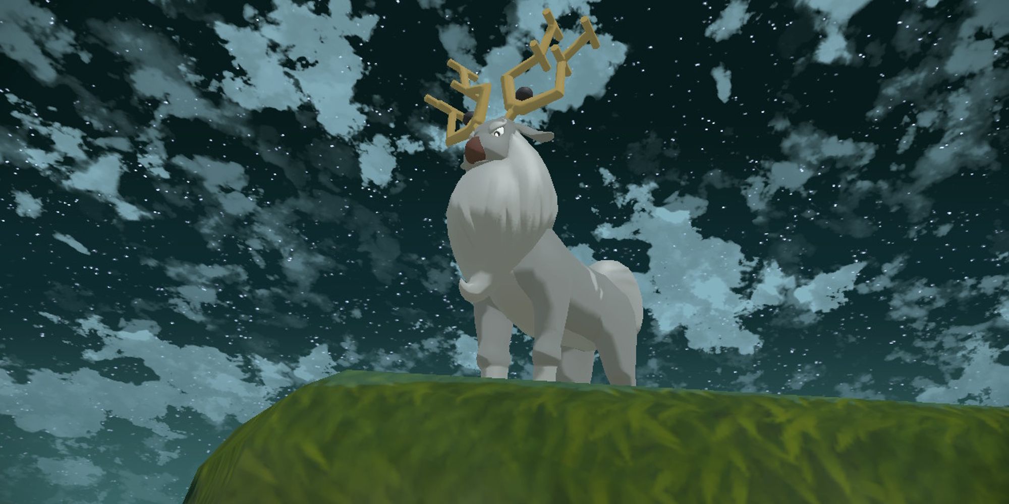 Wyrdeer Standing On A Cliff