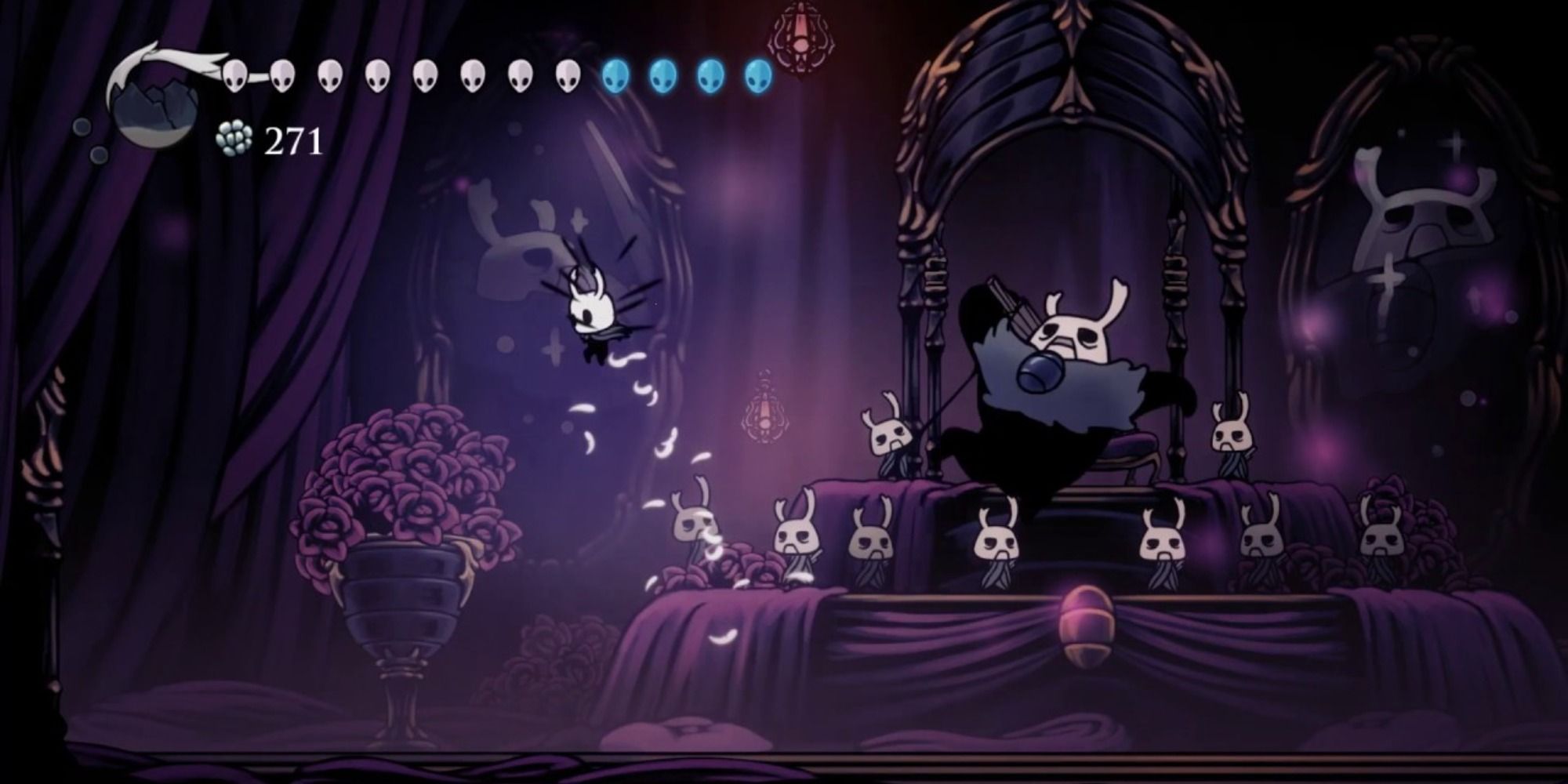 Hollow Knight Boss Grey Prince Zote mid battle