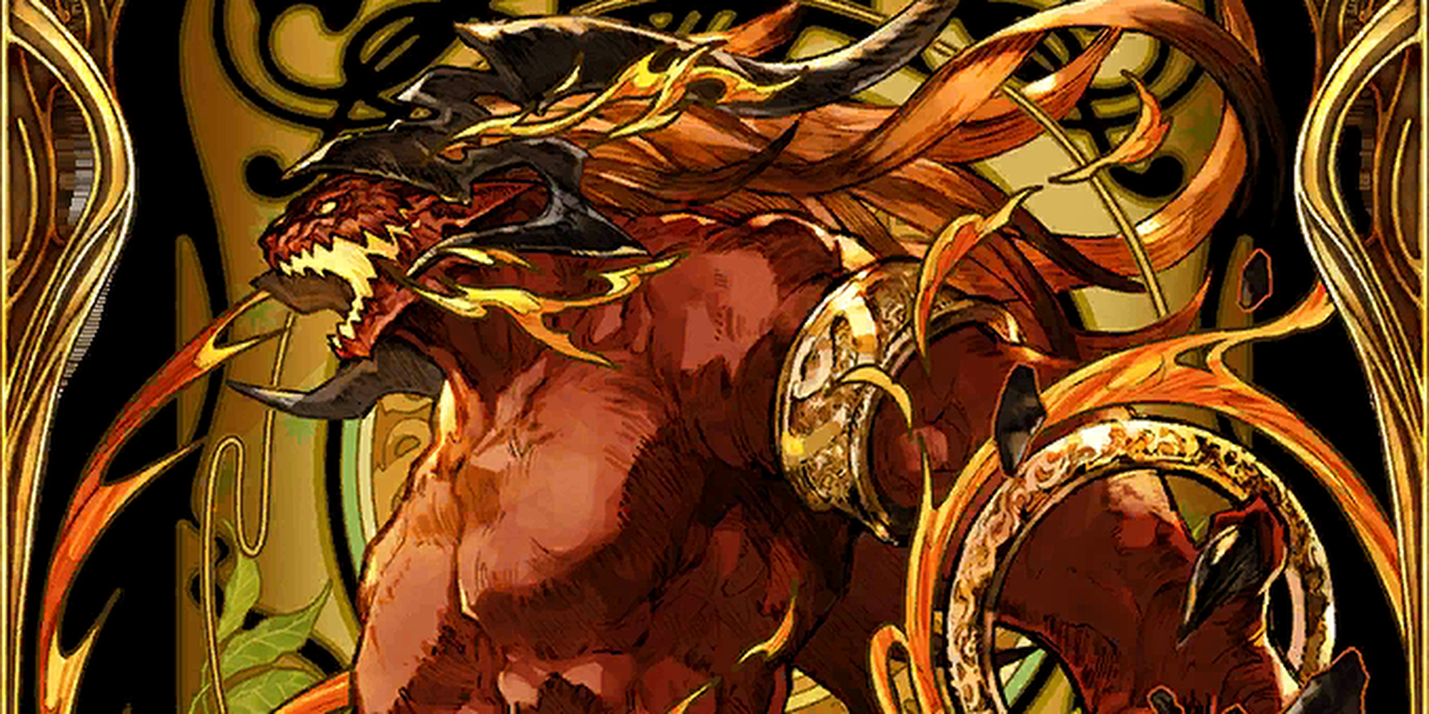 Howl_of_Ferocious_Blaze,_Ifrit_from_WotV_vision_card Cropped
