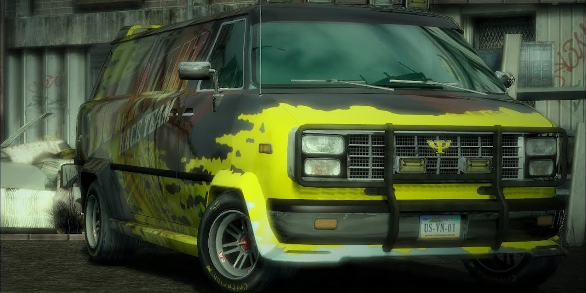 Inferno BRT Van in the junkyard