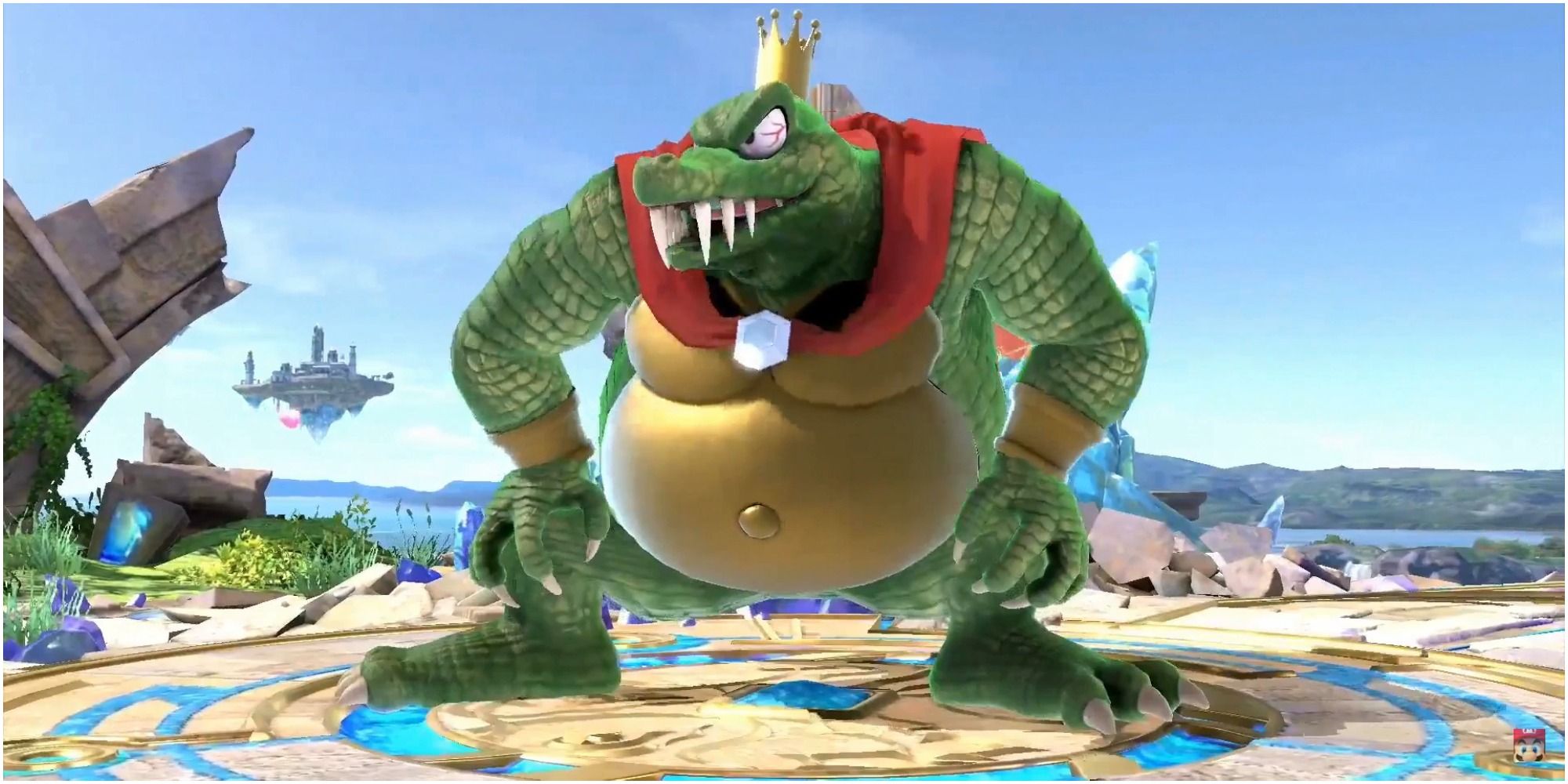 Super Smash Bros. Ultimate King K. Rool squatting