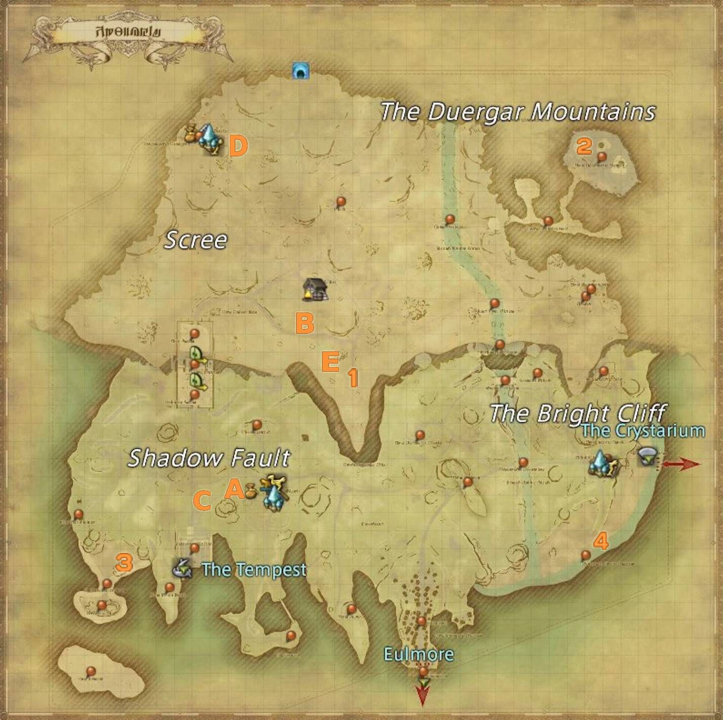 Kholusia Final Fantasy 14 Aether Current Locations