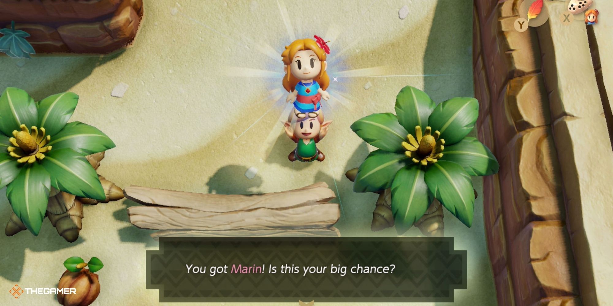 Link's Awakening - Link and Marin