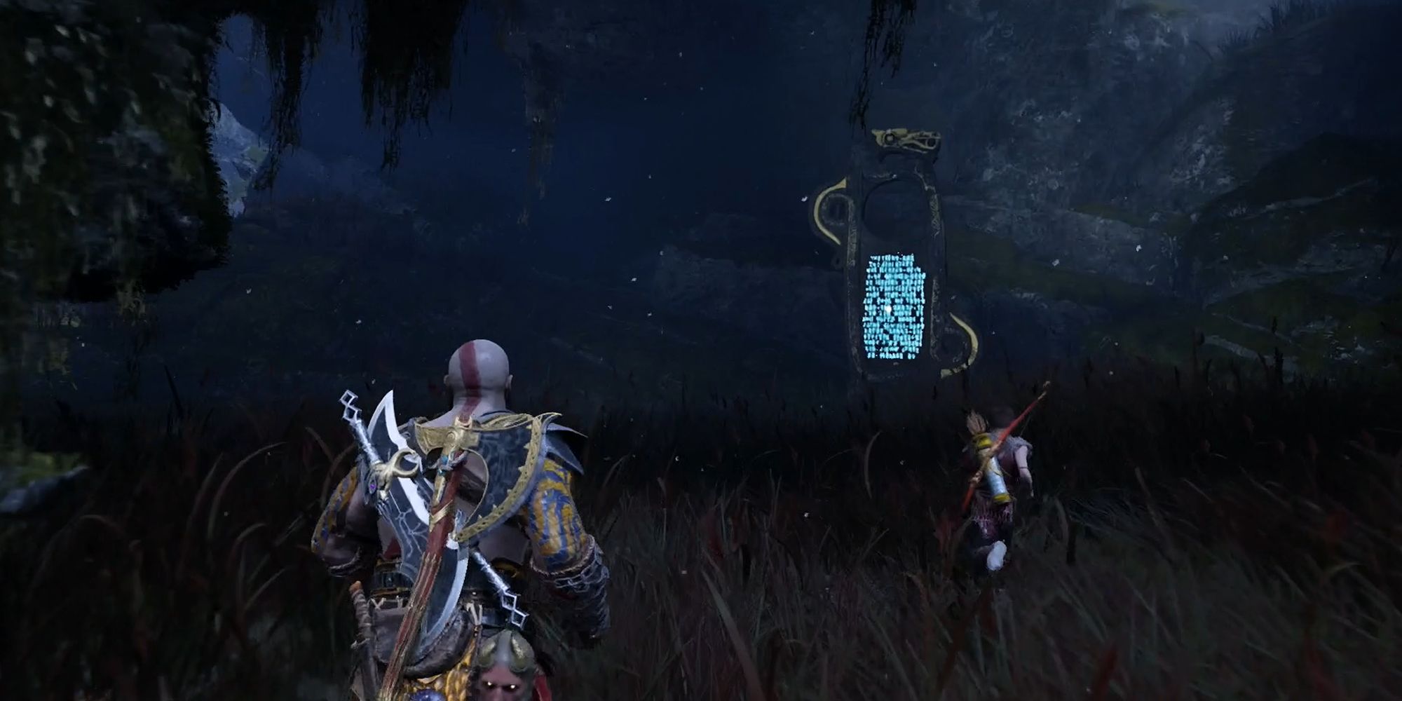 Kratos And Atreus Find A Marker