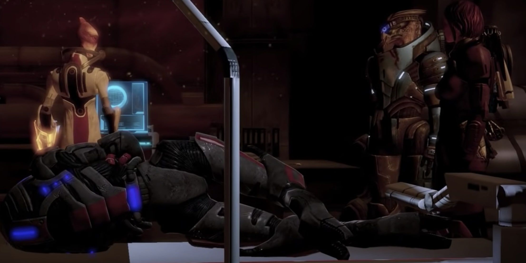 Mass Effect 2 Garrus and Mordin Meeting During Mordin's Recruitment Mission