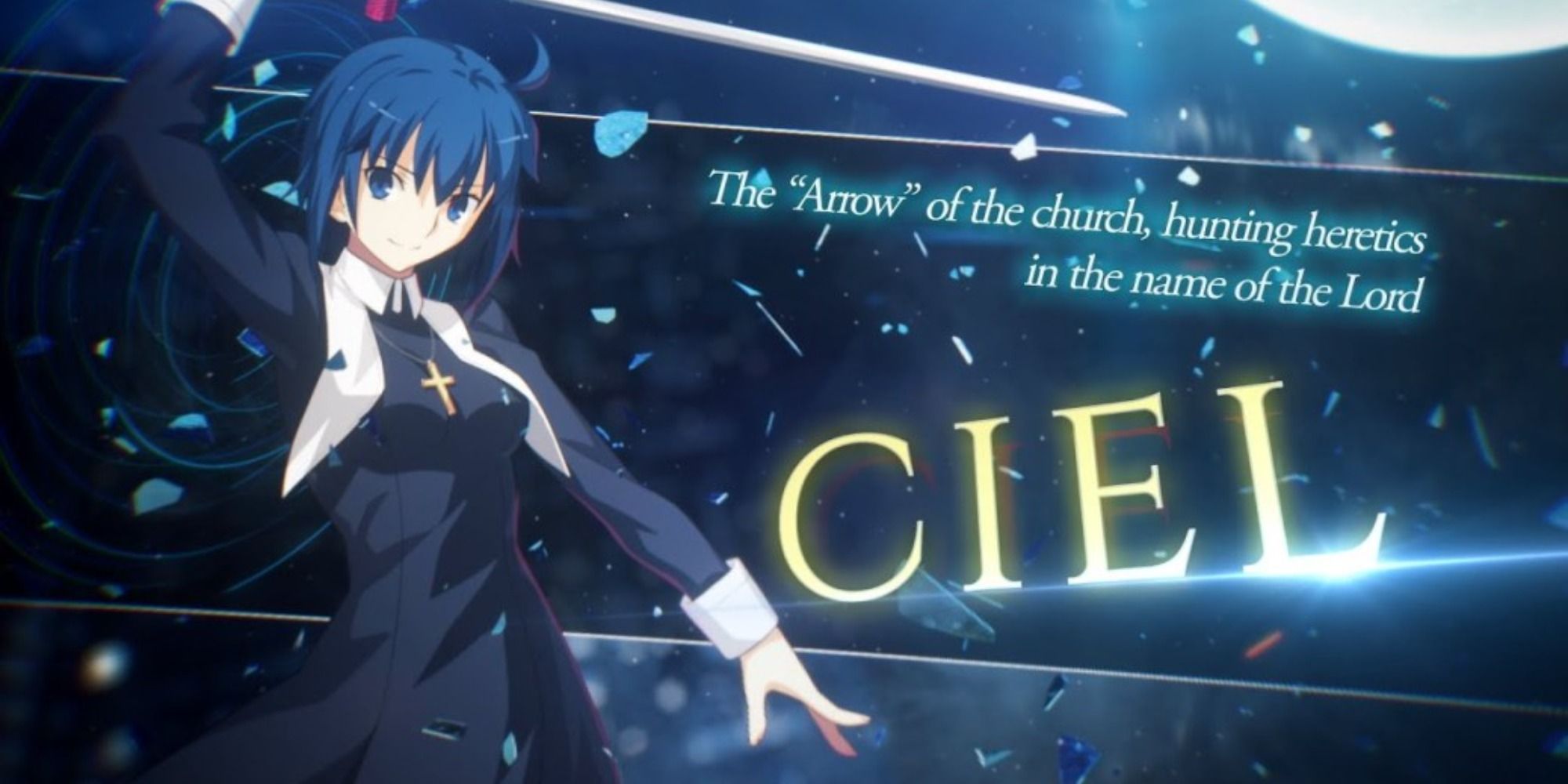 Ciel character screen in Melty Blood: Type Lumina