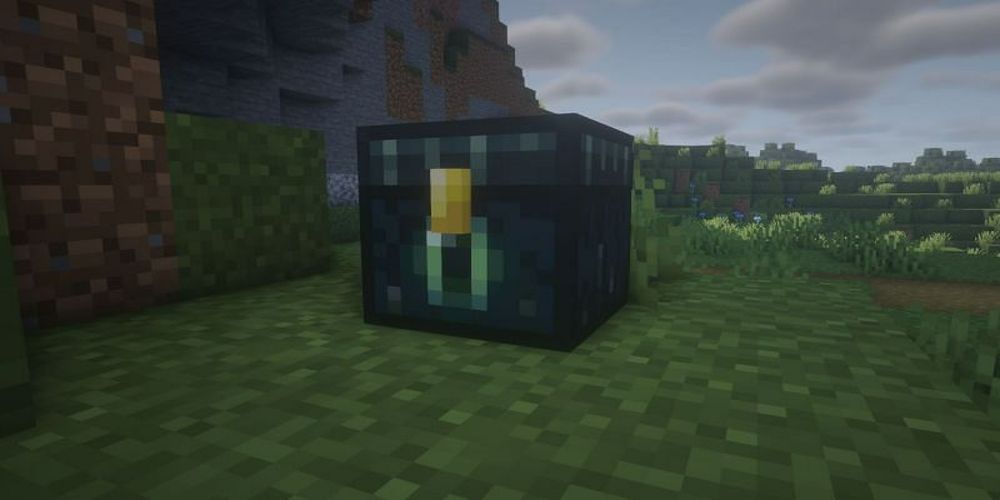 An Ender Chest in Minecraft