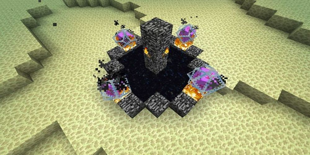 How to place the End Crystals to fight the Ender Dragon a second time in Minecraft