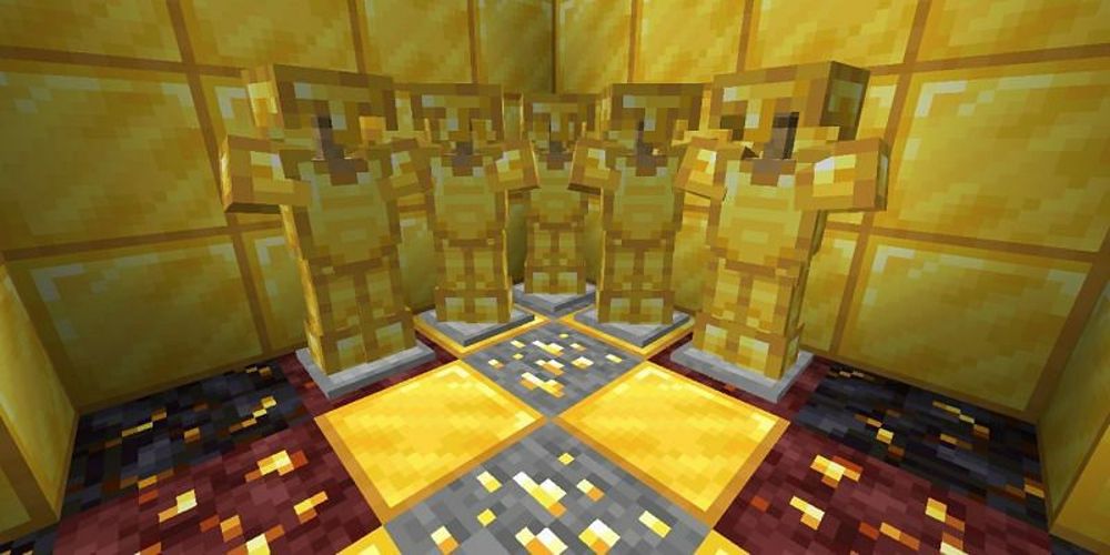 Gold Armor in Minecraft