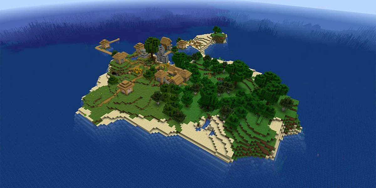 A Survival Island in Minecraft
