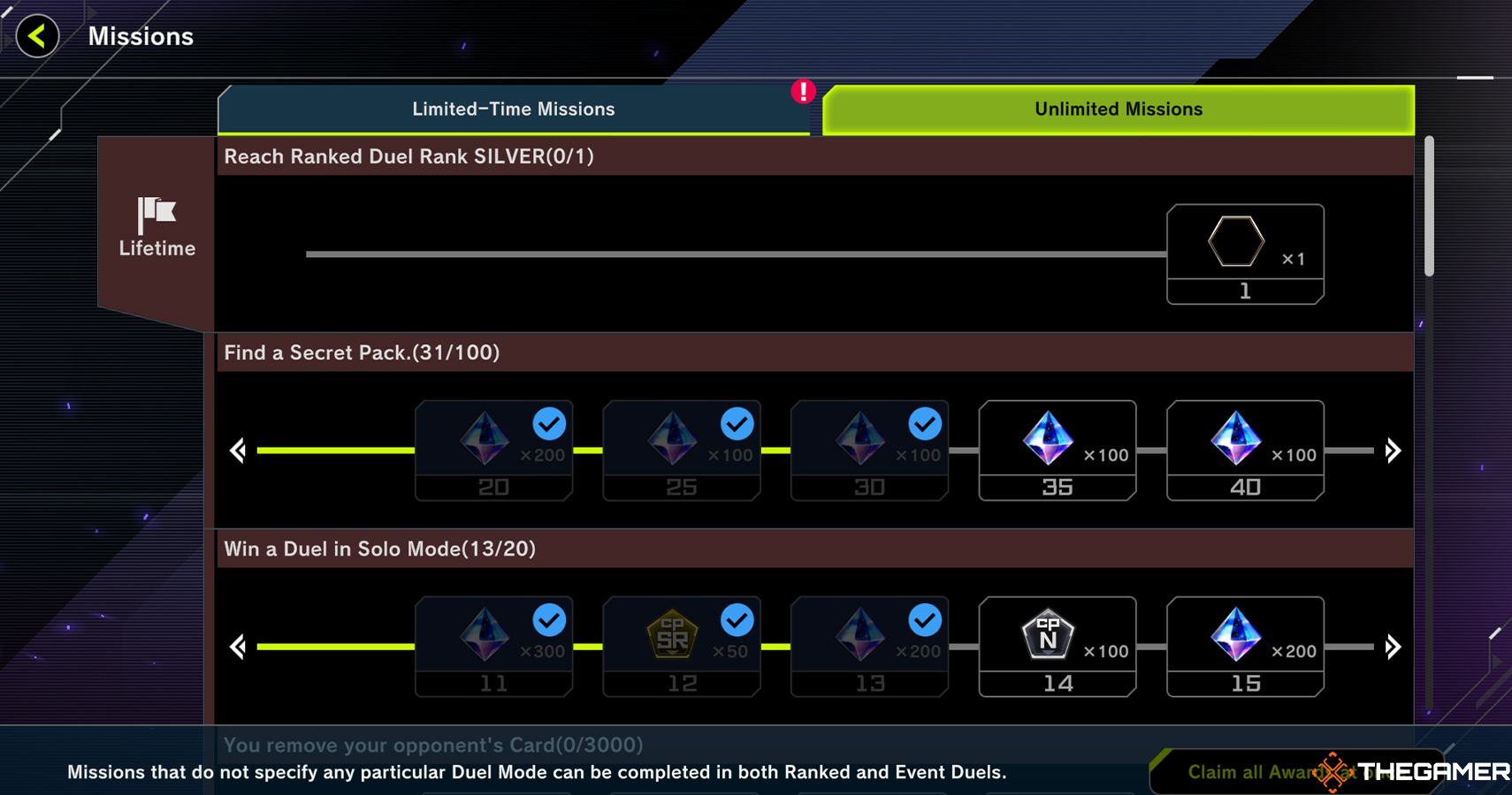 Missions Craft Points