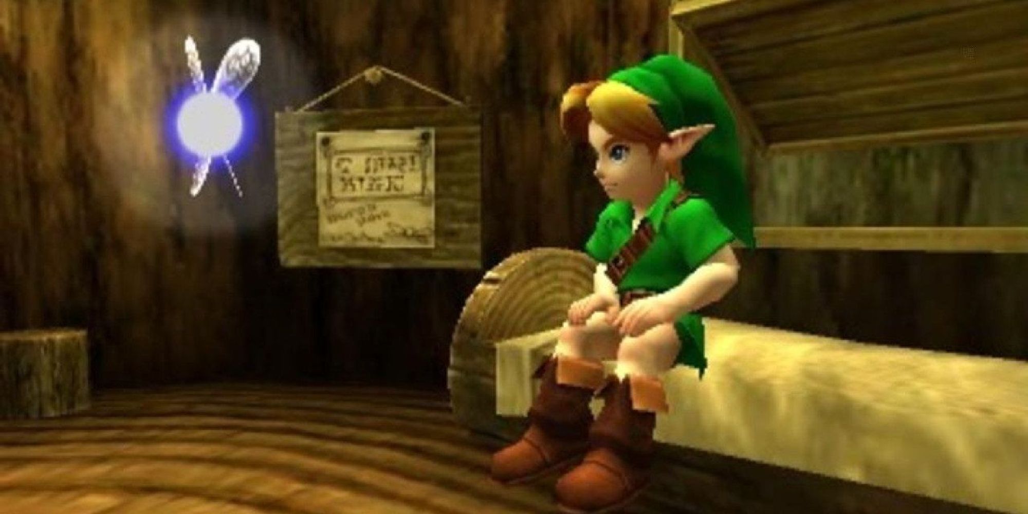 Navi speaking with Link in Ocarina of Time