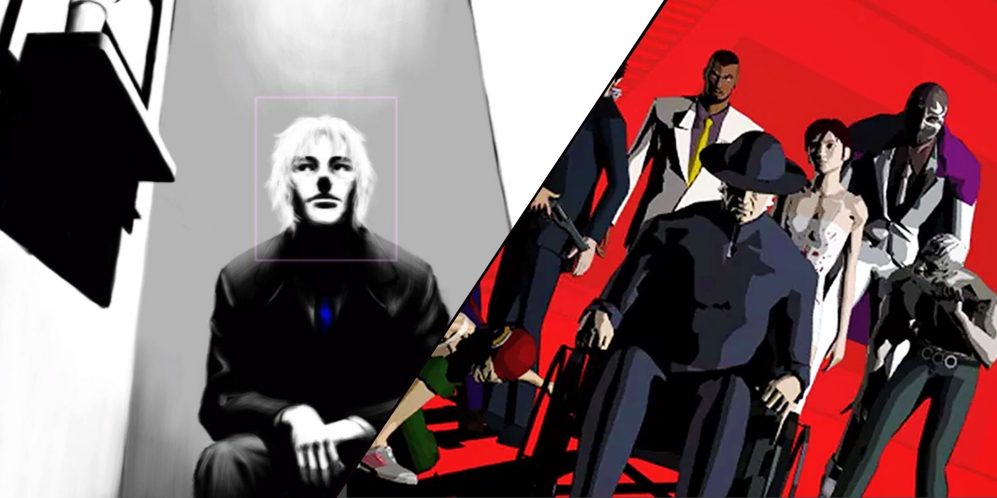 Noir Featured Image (with images taken from The Silver Case and Killer7)