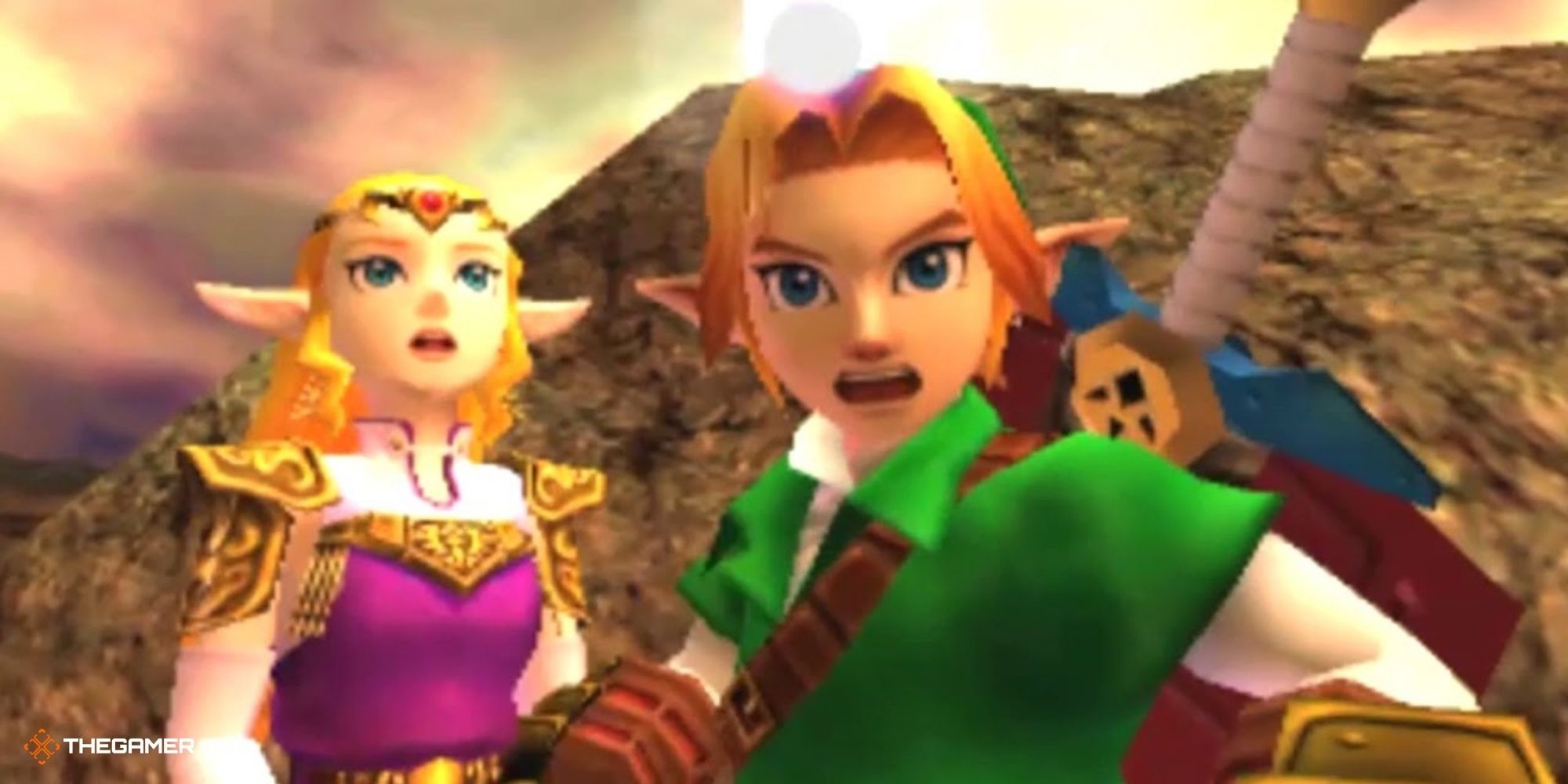 Ocarina Of Time - Link and Zelda
