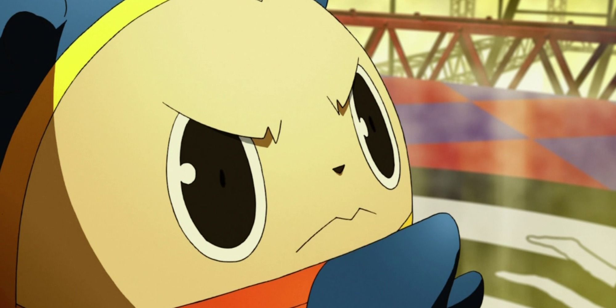 Teddie looking angry in the Persona 4 Golden anime