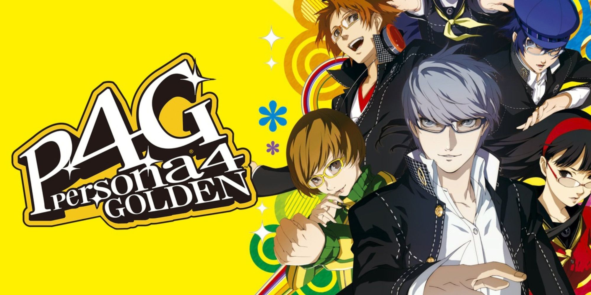 Persona4 logo and characters