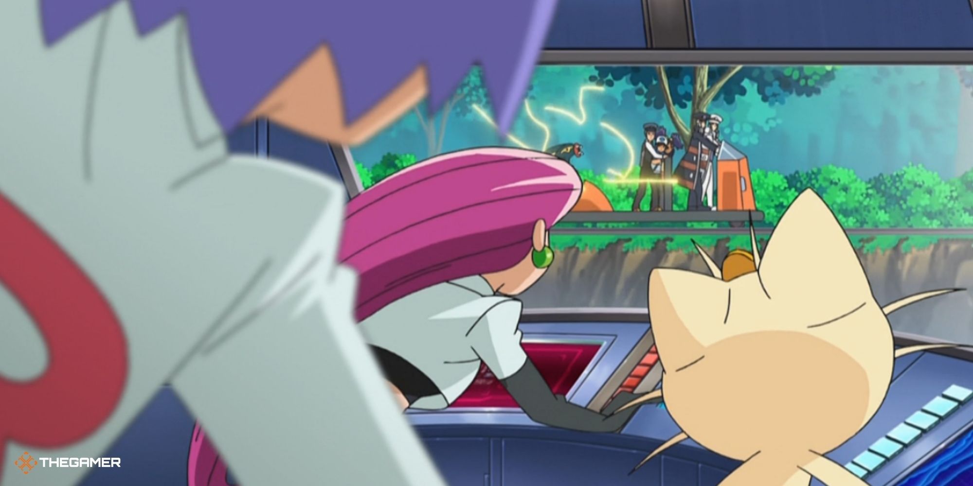Pokemon - Jessie and James prepping a Flash Cannon