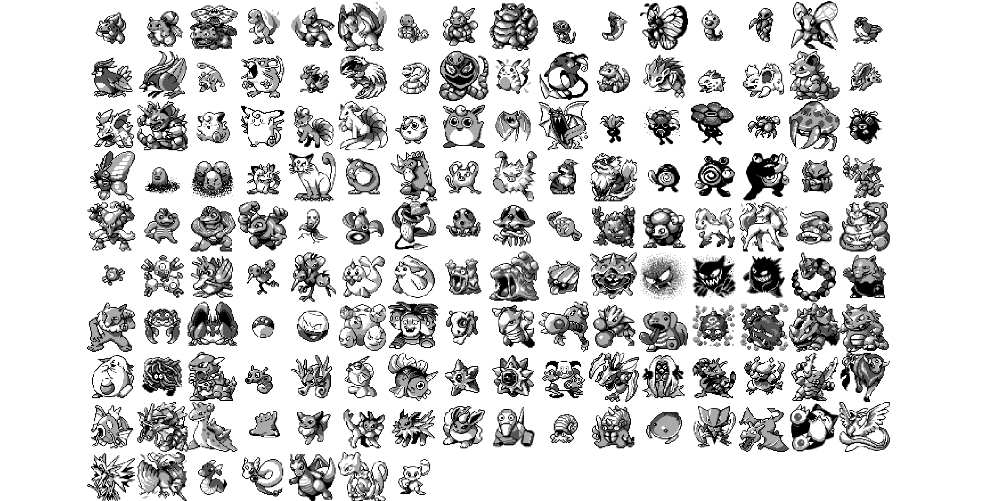 pokemon sprites gen 1