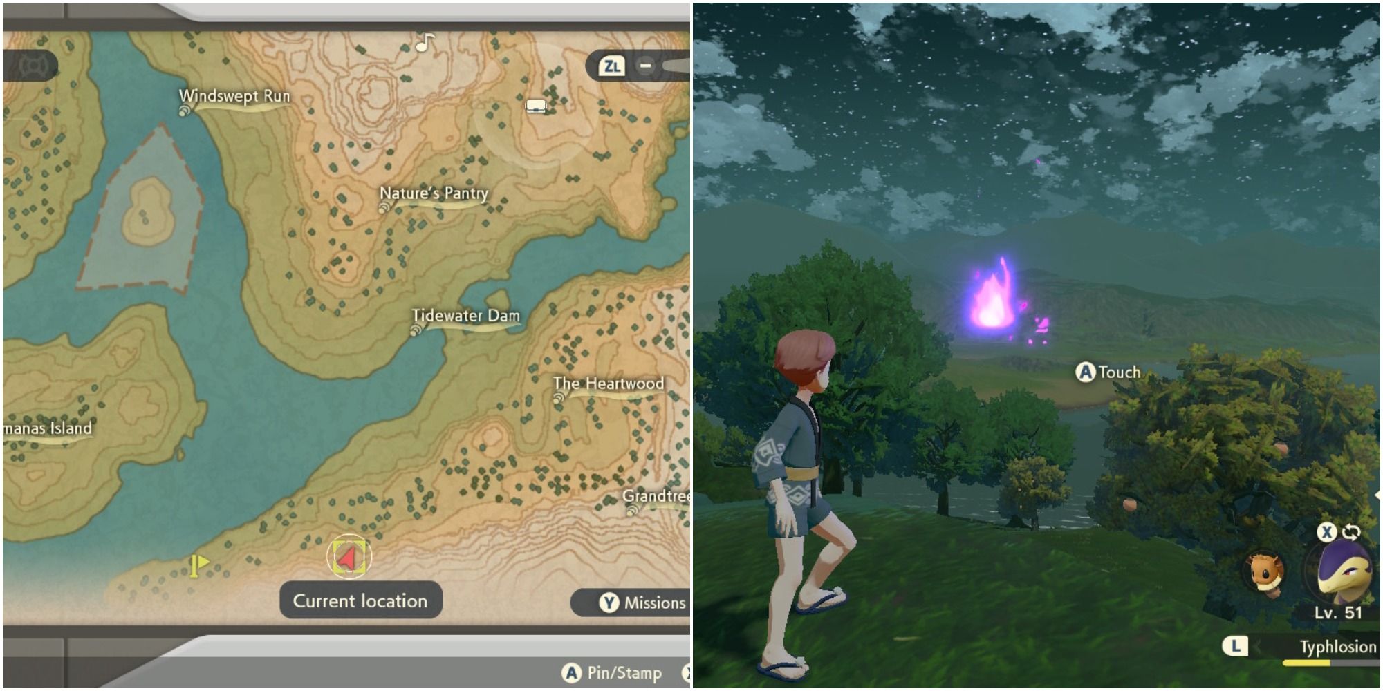 Pokemon Legends Arceus  Where To Find Every Wisp In Obsidian Fieldlands