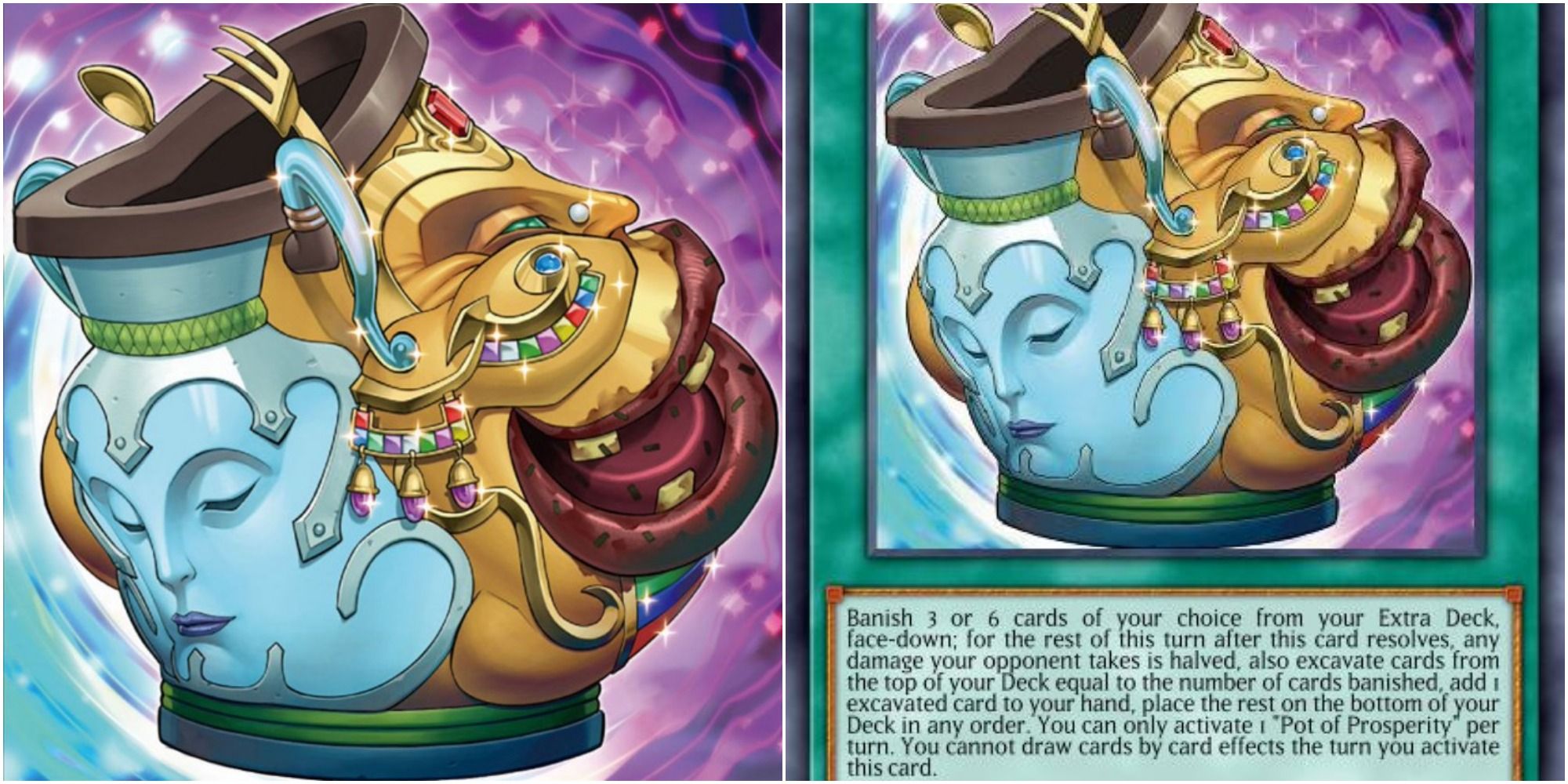 Pot Of Prosperity card art and text