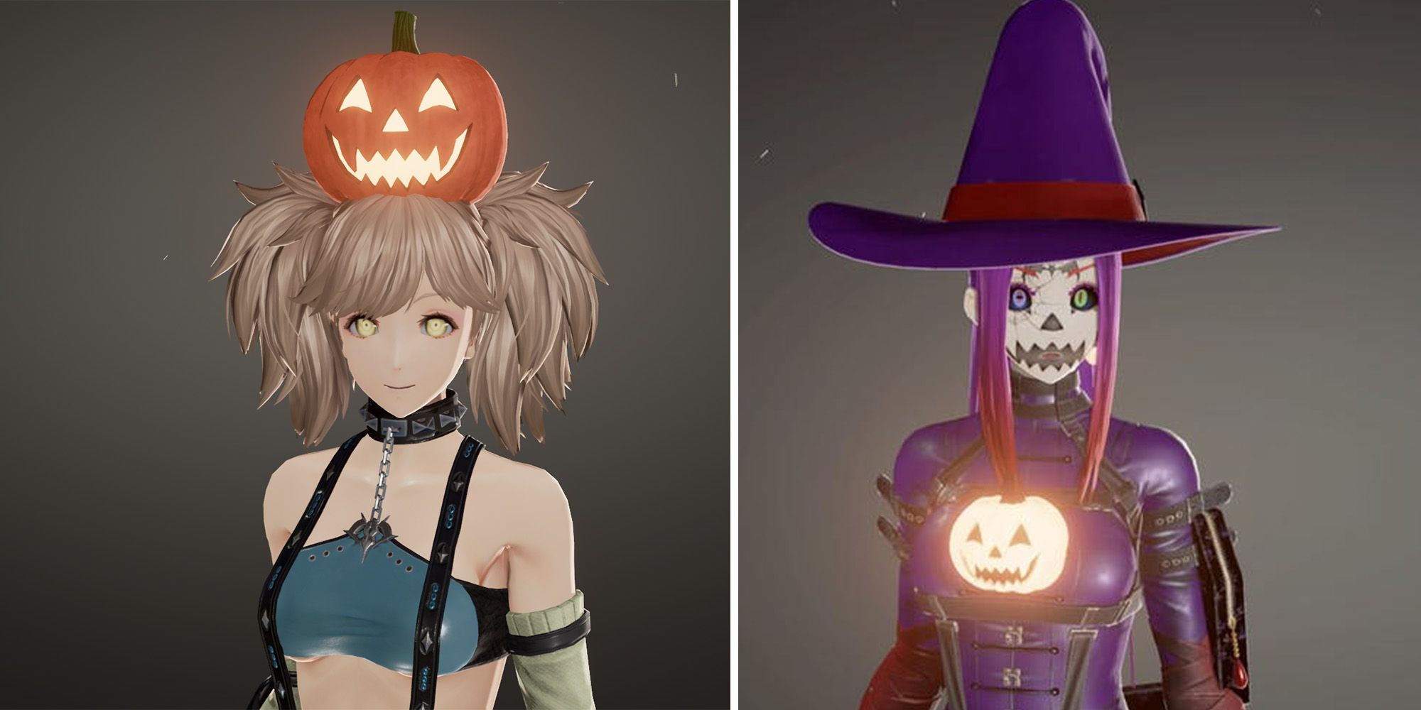Pumpkin Accessory being utilized in the Code Vein character creator