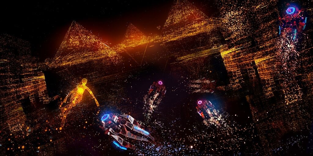 Rez Infinite VR screenshot of gameplay