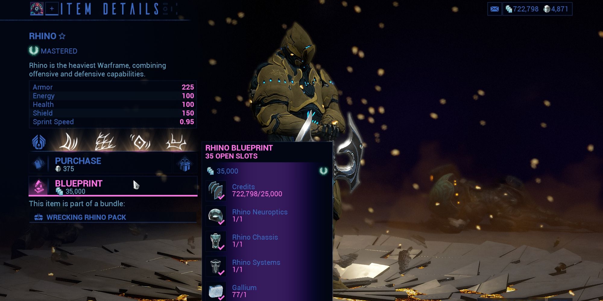 Rhino warframe build фото 27