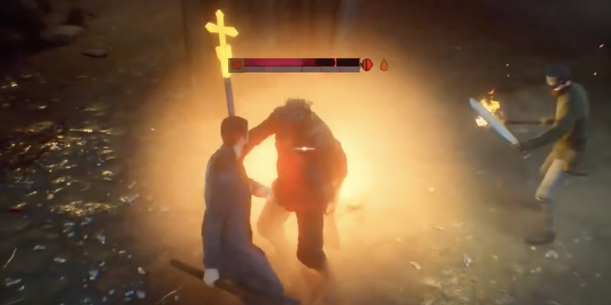 Vampyr Jonathan fights the Guard of Priwen