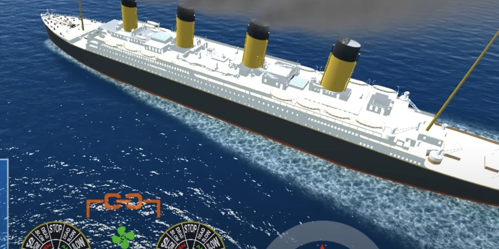 Ship Handling Simulator steering a Titanic-sized cruise liner